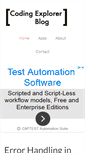 Mobile Screenshot of codingexplorer.com